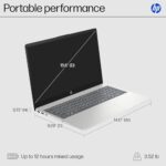 HP 15.6 inch Laptop, HD Touchscreen Display, AMD Ryzen 3 7320U, 8 GB RAM - Image 5