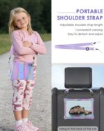 DETUOSI 10.1 inch Multi-Angle Soft Silicone Tablet Case, Rose Red & Purple - Image 4