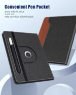 TiMOVO Universal Rotating Case for 11 Inch Tablet, Black Brown - Image 6