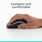 Logitech M185 Compact Ambidextrous 2.4 GHz Wireless Mouse - Swift Grey - Image 4
