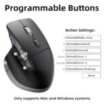 INFINMIND Ergonomic Wireless Bluetooth Mouse with 6 Programmable - Image 4