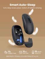 SABLUTE Wireless Mouse for Laptop, Quiet, Compact & Portable, USB-C Adapter - Image 5