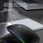 Guiheng Wireless Bluetooth Mouse,LED Dual Mode Rechargeable Silent Slim Laptop - Image 6
