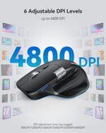TECKNET Wireless Mouse, Bluetooth Mouse (BT5.3/5.0 & 2.4G) Rechargeable - Image 5