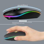 WREANU Wireless Bluetooth Mouse Rechargeable Laptop Mice with LED Lights Silent - Image 5
