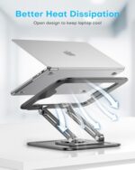 LOXP Adjustable Laptop Stand, Computer Stand with 360 Rotating Base - Image 5
