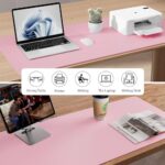 Aothia Leather Desk Pad Protector, Mouse Pad, Office Desk Mat - Image 5
