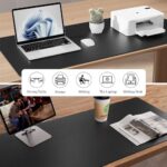 Aothia Leather Office Desk Pad Protector, Non-Slip PU Leather Desk Blotter - Image 6