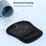 TECKNET Ergonomic Mouse Pad with Wrist Support Black - Image 5