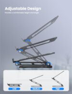 LOXP Adjustable Laptop Stand for Desk, Portable Airflow Laptop Riser Holder - Image 5