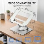 ALASHI Laptop Stand for Desk with 360° Rotating Base - Image 5