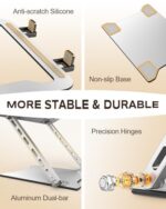 RIWUCT 2026 Laptop Stand for Desk Ultra-Slim Portable & Height Adjustable - Image 5