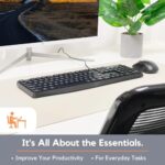X9 Performance Wired Keyboard - Ultra Slim Full Size Ergonomic Computer Keyboard - Image 5