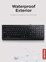 Lenovo 300 USB Keyboard, Wired, Adjustable Tilt, Ergonomic, Windows 7/8/10 - Image 5