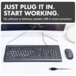X9 Large Print Backlit Computer Keyboard - Easy to See Big Letters - Lighted USB - Image 5