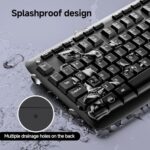 Redragon Wireless Keyboard, 2.4G Full-Sized Ergonomic Wireless Computer Keyboard - Image 5