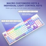RisoPhy Wireless Gaming Keyboard, Tri-Mode BT5.0/2.4GHz/USB-C - Image 4