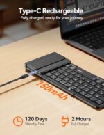 TECKNET Foldable Bluetooth Keyboard with Touchpad & Numpad - Image 4
