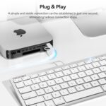 TECKNET Wired Keyboard for MacOS Devices with Dual Interface, Slim Mac Keyboard - Image 6