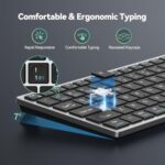 TECKNET Bluetooth Keyboard Rechargeable, 4-Device (2.4G+3BT) Wireless Keyboard - Image 4