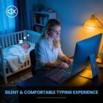COLIKES Wireless Ergonomic Keyboard, Backlit Keyboard Silent with 15 RGB - Image 5
