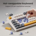 Kisnt KN85 Wireless Mechanical Keyboard, 75% Layout, Bluetooth/2.4GHz/USB-C - Image 5