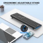 EDJO Wireless Keyboard, 2.4G Full-Sized Cordless USB Silent Computer Keyboard - Image 5