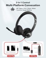 JIAMQISHI USB Headset with Microphone for PC - Image 5