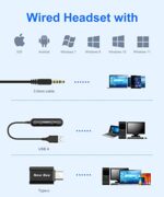 New bee USB Headset with Microphone for PC Computer Headset - Image 5