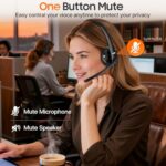 USB Headset with Microphone for PC,Wired Computer Laptop Headset with Noise - Image 5