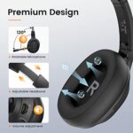 EKSA Headset with Microphone for Laptop, Wired Computer Headset with Volume & - Image 5