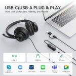 EKSA H8 USB Headset with Microphone for Work - Image 5