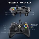 VOYEE PC Controller, Wired Controller Compatible with Microsoft Xbox 360 & - Image 5
