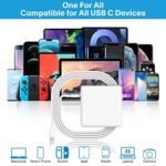 Mac Book Pro Charger - 118W USB C Fast Charger Power Adapter Compatible with - Image 5
