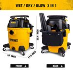 DEWALT 12 Gallon Poly Wet/Dry Vac, 5.5 HP Shop Vacuum Wet Vacuum Cleaner for - Image 5