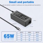 65W USB C Laptop Charger Replacement for HP Laptop Chromebook - Image 5