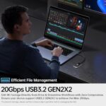 SSK 4TB SSD External Hard Drive, Portable SSD Drive up to 2000 MB/s - Image 5