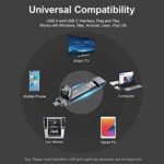 SSK 1TB USB Drive,External SSD Fast 550MB/s 2-in-1 Dual-Drive Type C+ A USB3.2 - Image 5
