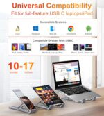 Mukiya 5-in-1 USB C Hub Adjustable Aluminum Laptop Stand - Image 5
