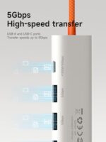 Hagibis USB-C Hub, 5 in 1 Multiport USB C Splitter Ultra Slim Heat Dissipation - Image 5