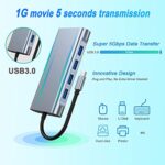 USB C HUB, USB C Adapter 11 in 1 Dongle with 4K HDMI, VGA, Type C PD, USB3.0 - Image 5