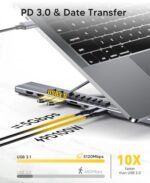Mukiya USB C Laptop Docking Station Stand, Dual Monitor 4K@60Hz - Image 5