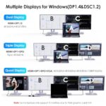 WAVLINK Laptop Docking Station, Quad Monitors, Dual DisplayPort, HDMI, VGA - Image 5