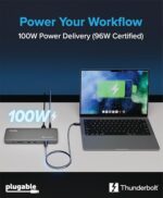 Plugable Thunderbolt 4 Dock for M4/M5 MacBook Air & Pro - Image 5