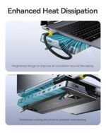 Baseus Laptop Docking Station Stand, 12 in 1 HUB Triple 4K Display, HDMI/DP - Image 5