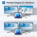 USB C to USB C Hub Dual Monitor, USBC Splitter with 4K@60Hz DP Alt Mode Video - Image 5