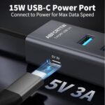 6Ft 7-Port USB Hub 3.0 for Desktop, 4 USB-A & 3 USB-C Ports Aluminium 5Gbps USB - Image 5