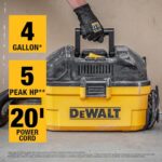 DEWALT DXV04T 4 Gallon Wet/Dry Shop Vacuum, 5 Peak HP Portable Corded Vac with - Image 5