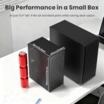 Mini-ITX PC Case with 2x120mm ARGB Fans, High Airflow ITX Case, ATX PSU Support - Image 5