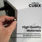 Zalman CUBIX Compact Mini Tower mATX Micro-ATX PC Case, White - Image 5